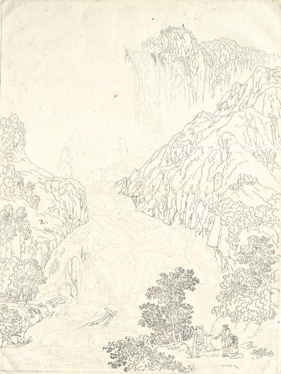 The Cascata delle Marmore at Terni by Jakob Philipp Hackert